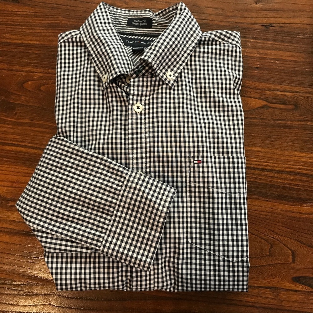 🇺🇸TOMMY HILFIGER L/S Custom Fit Shirt
